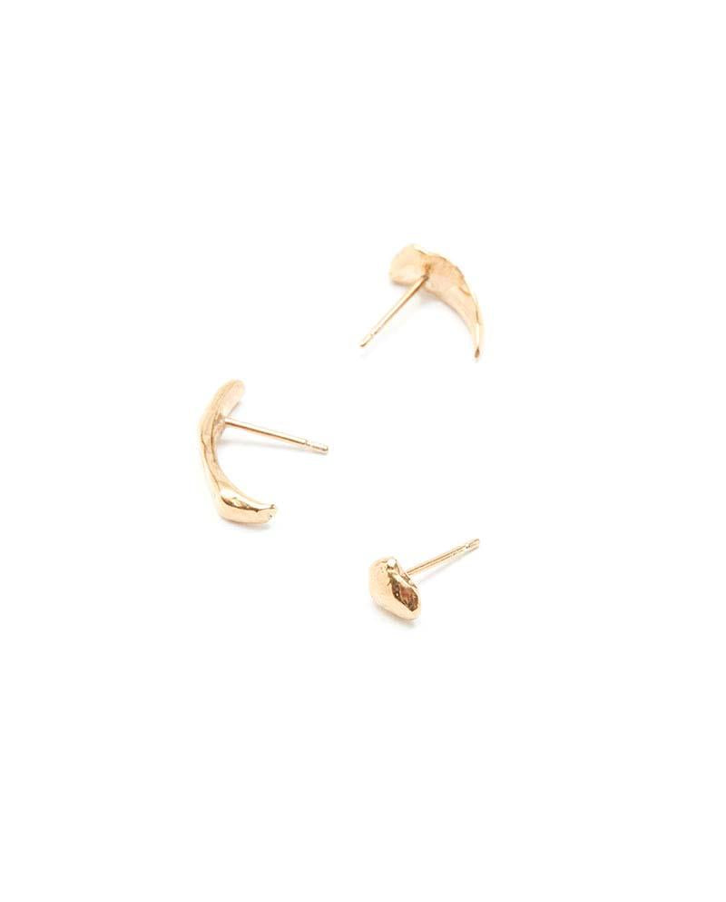 gold vermeil studs earrings set from allitsforms