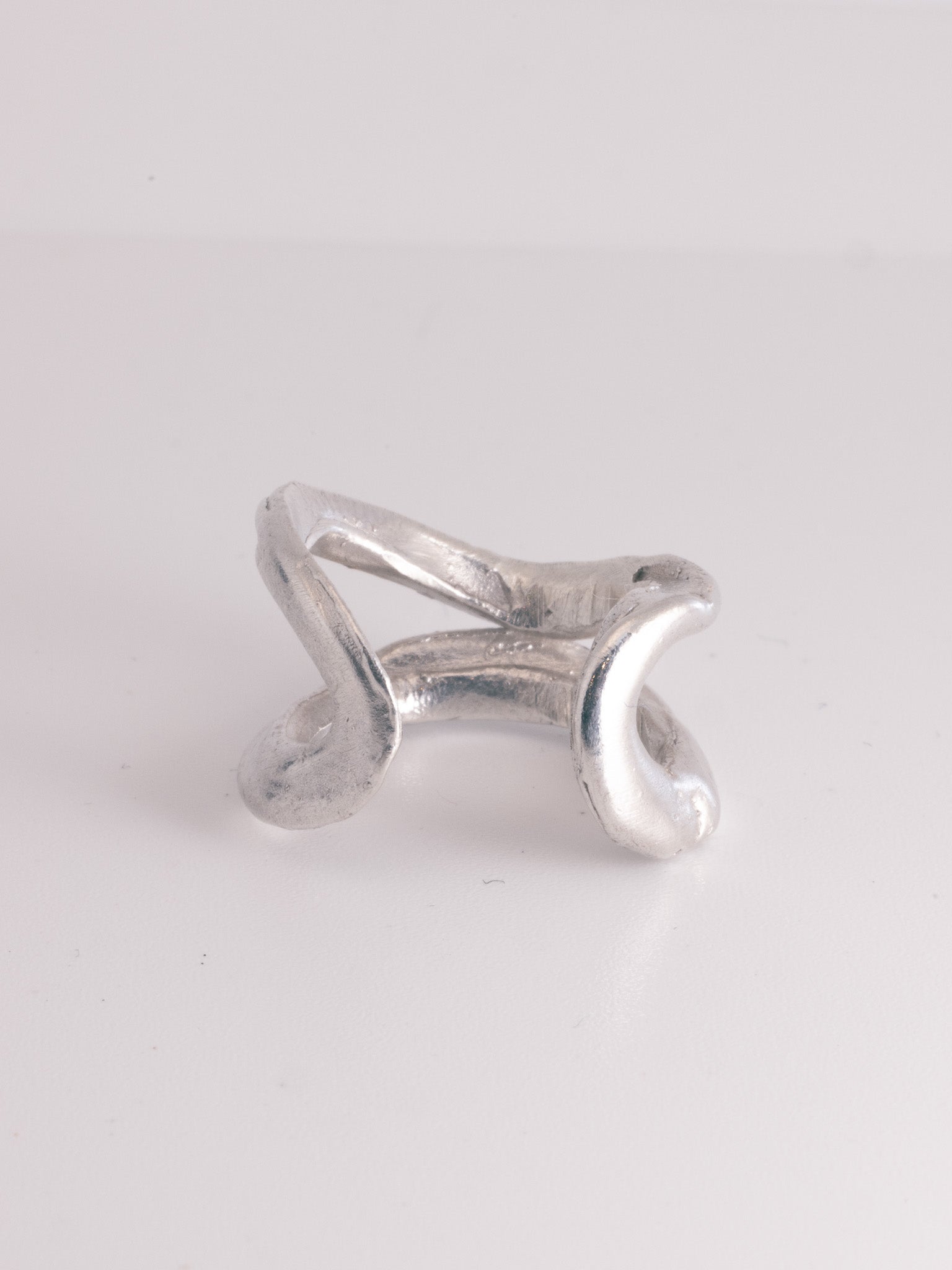 Earthy Double Pinky Rings | Recycled Sterling Silver