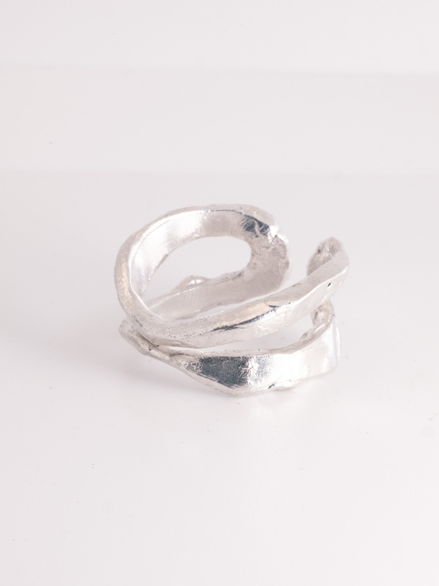 Weathered Double Rings | Recycled Sterling Silver