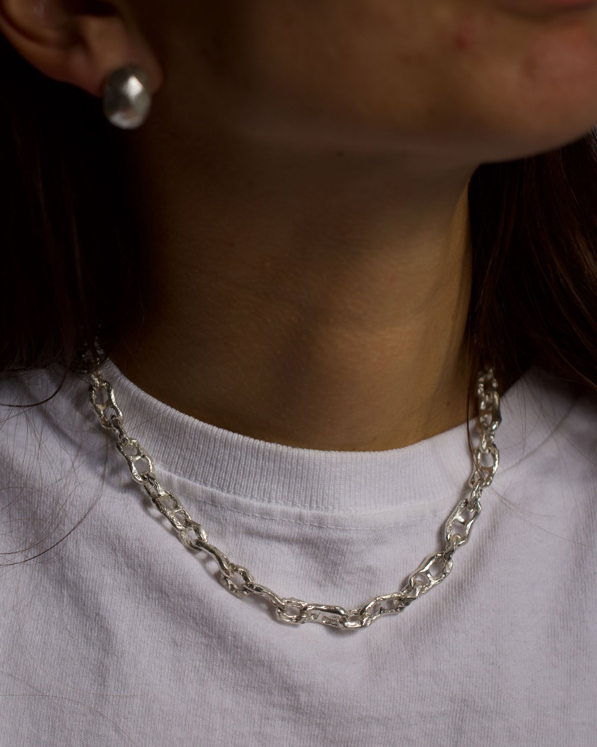 Weathered Mariner's Chain Necklace | Recycled Sterling Silver