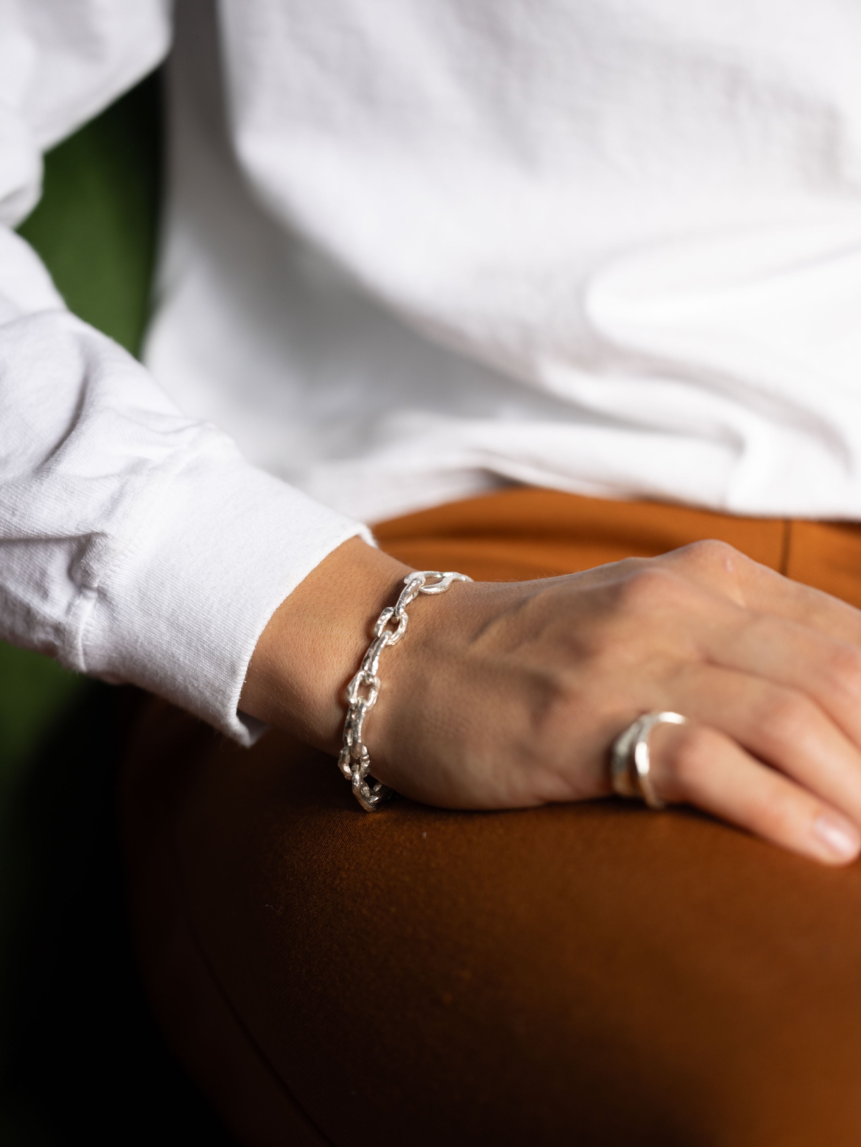Weathered Mariner's Chain Bracelet | Recycled Sterling Silver