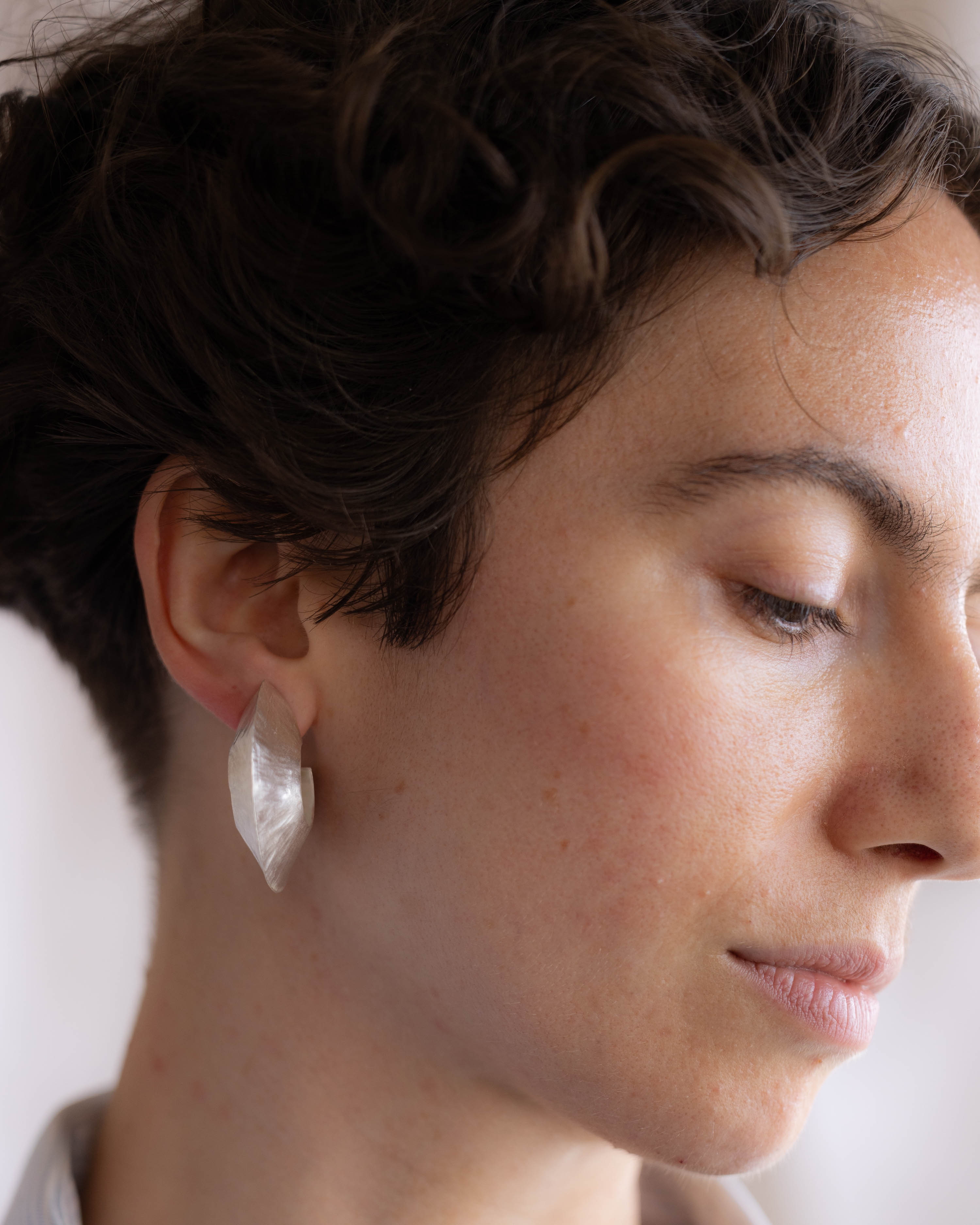 Forged Lightweight Hoops | Recycled Sterling Silver