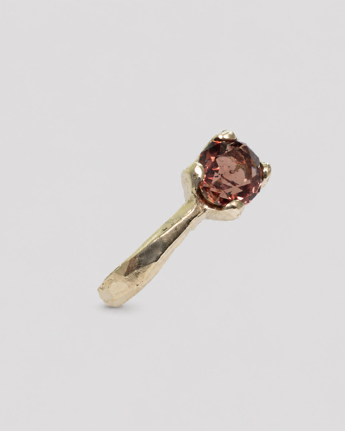 Moyogems Zircon Solitaire Ring | Recycled Gold