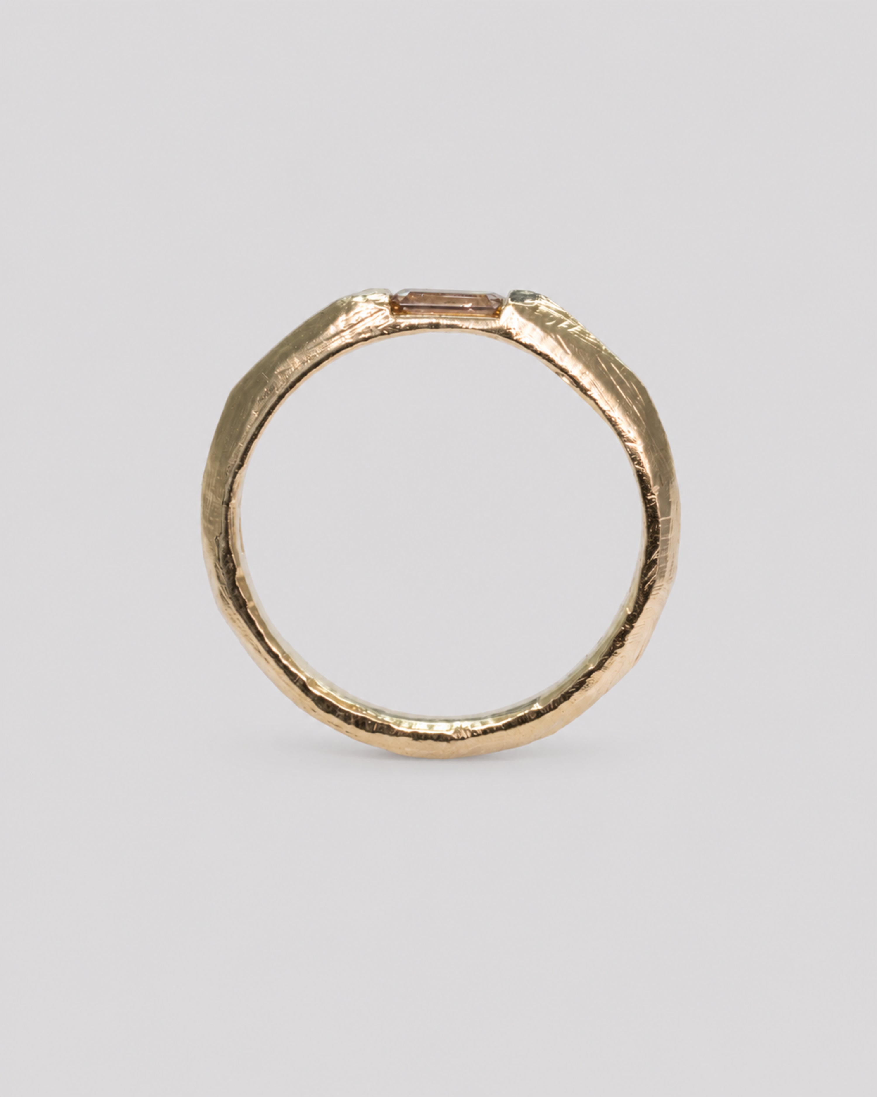 Dome Baguette Diamond Ring | Recycled Gold