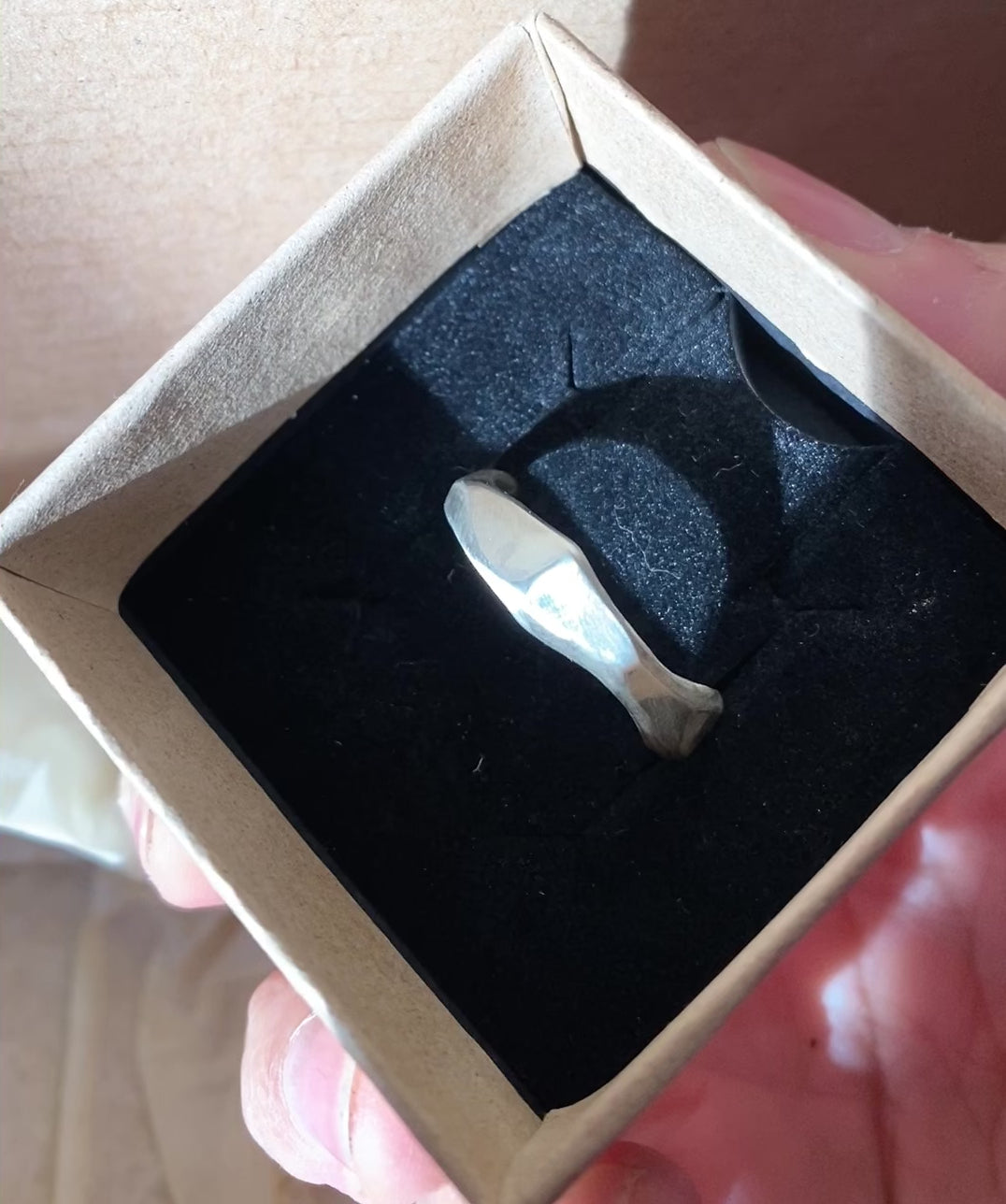 Soft Sculptural Ring Band Mens | Recycled Sterling Silver