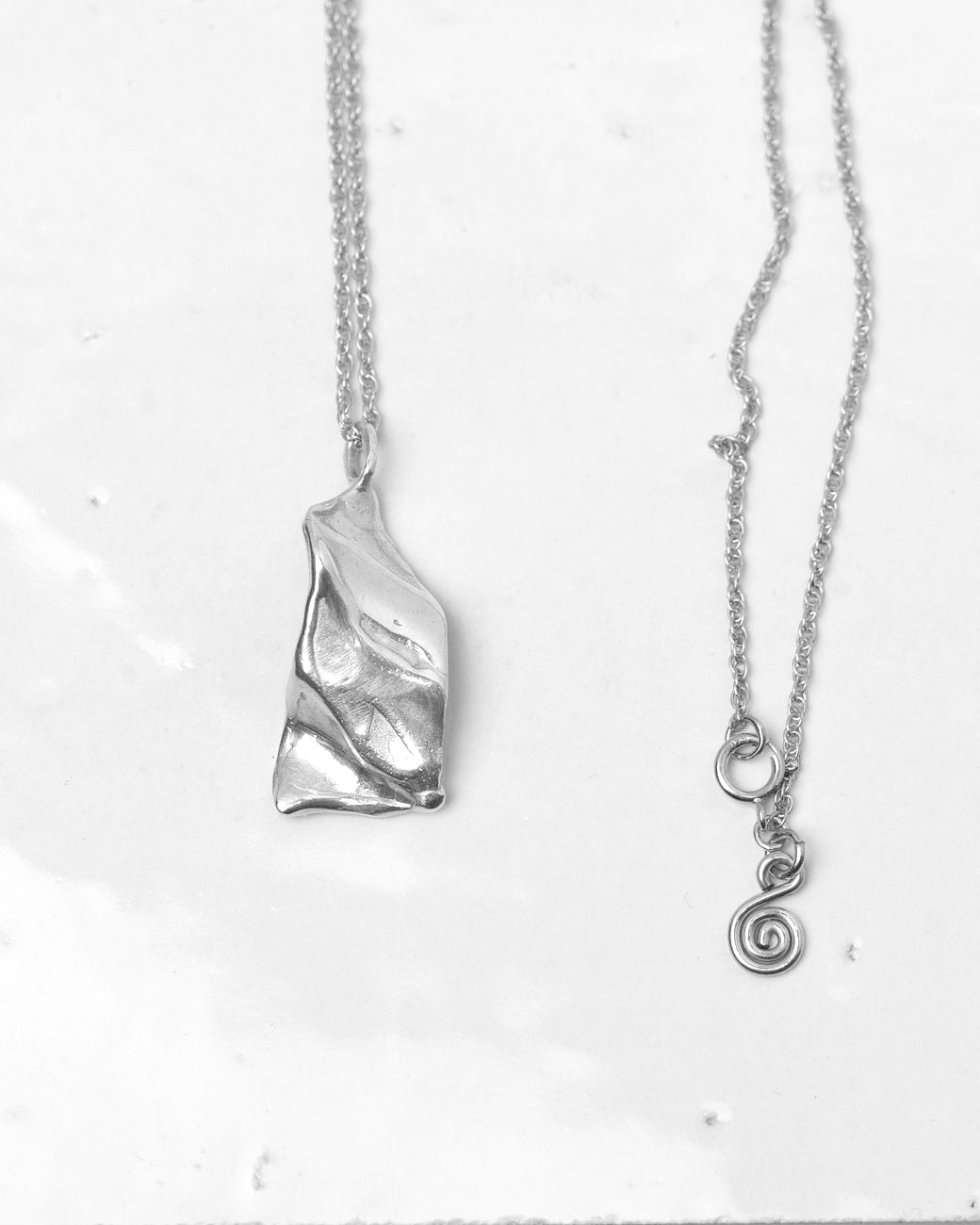 Fluid Pendant | Recycled Sterling Silver