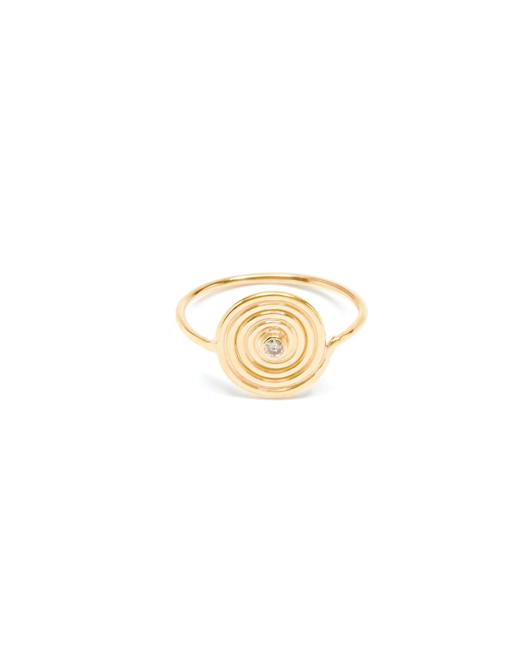 Spiral Diamond ring | 9ct Single Origin Mine Gold 