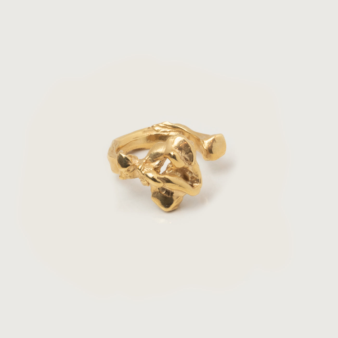 Fluid Rose ring | Gold Vermeil