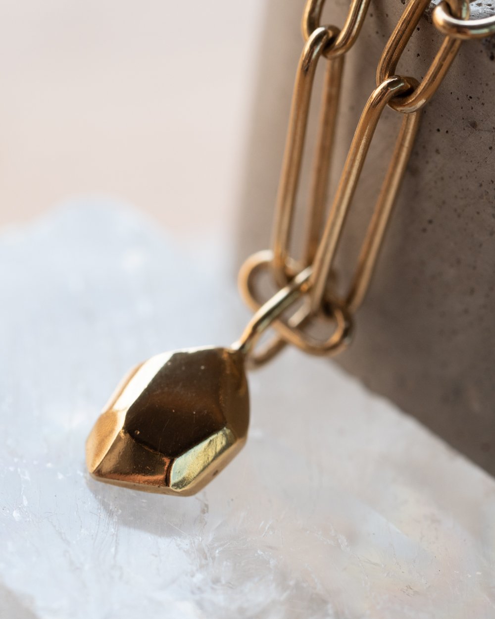 Sculptural Charm Chain Necklace | Use Your Gold
