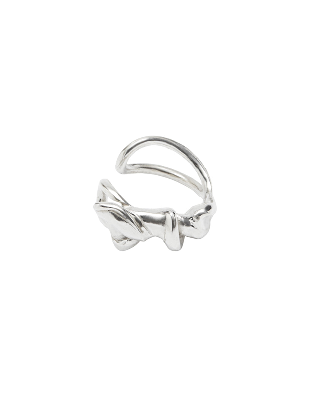 Twisted Ear-cuff | Recycled Sterling Silver